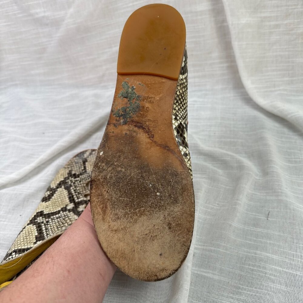 Maison Martin Margiela Python Snake Flat Ankle St… - image 6